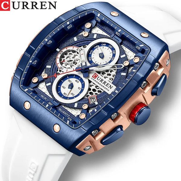 Reloj Curren 8442 Silicona crono funcion